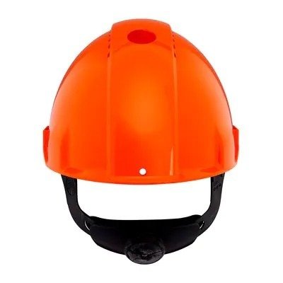 3M Sert Başlık, Uvicator, Mandallı, Havalandırmalı, Plastik Ter Bantlı, Turuncu Baret, G3000NUV-OR