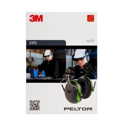 3M™ PELTOR™ Kulaklık, 26 dB, Yeşil, Barete Takılır, X1P5E