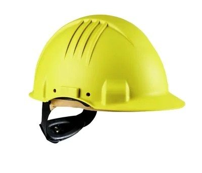 3M Yüksek Isı Başlığı, Mandallı, Dielektrik 440v, Deri Ter Bandı, Sarı Baret, G3501M-GU