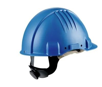 3M Yüksek Isı Başlığı, Mandallı, Dielektrik 440v, Deri Ter Bandı, Mavi Baret, G3501M-BB