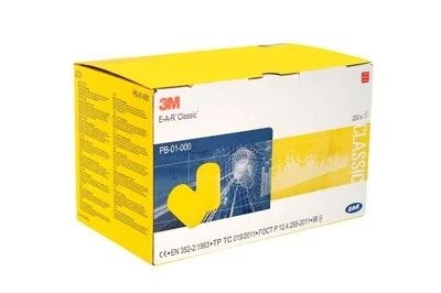 3M™ E-A-R™ Classic Şekillendirilebilir Kulak Tıkaçları, 200 Adet, PB-01-000