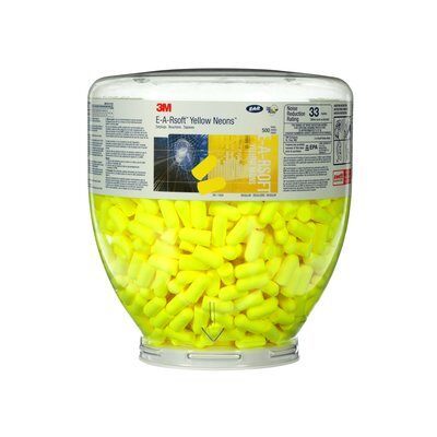 3M™ E-A-Rsoft™ Sarı Neon Kulak Tıkaçları, Dolum Kutusu,PD-01-002