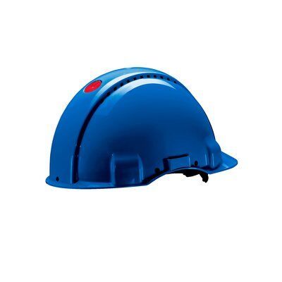 3M™ Sert Başlık, Uvicator, Mandallı, Havalandırmasız, Dielektrik 1000 V, Deri Ter Bantlı, Mavi Baret, G3001MUV1000V-BB