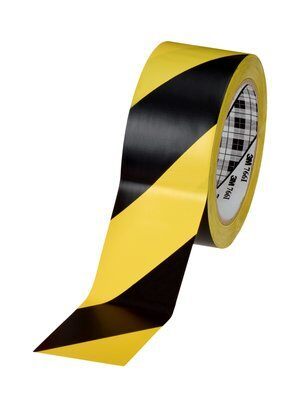 3M 766 Sarı/Siyah Vinil İşaretleme Bandı 50x33m