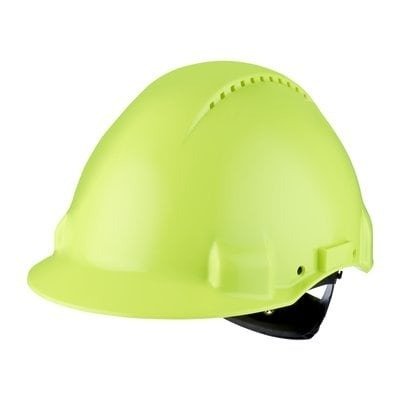 3M™ Sert Başlık, Uvicator, Mandallı, Havalandırmalı, Plastik Ter Bantlı, Hi-Viz Baret, G3000NUV-GB